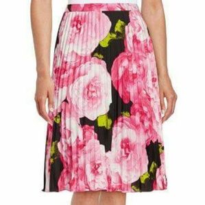 Karl Lagerfeld pink rose pattern skirt